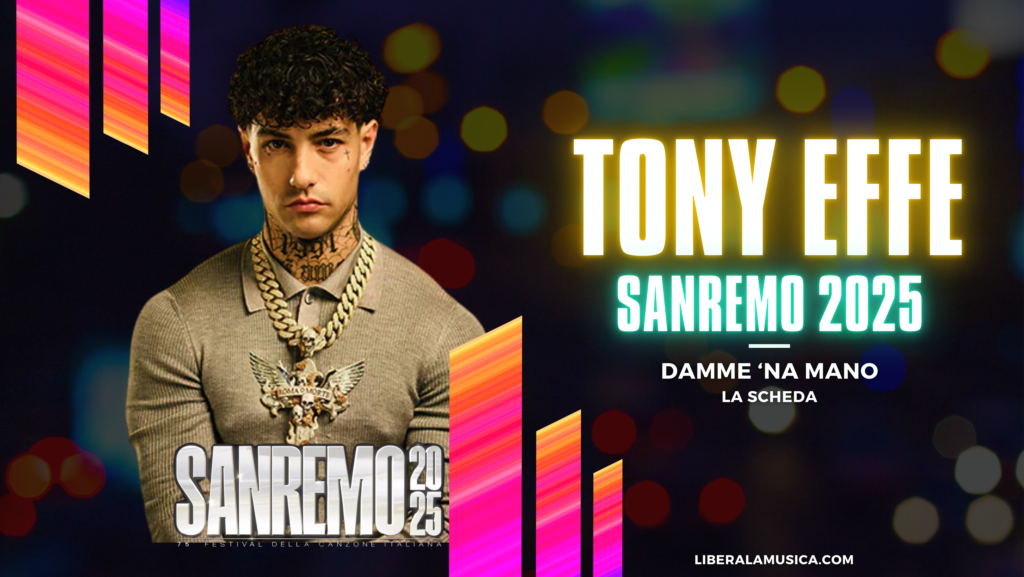 Sanremo 2025 Tony Effe Con Damme Na Mano La Scheda Con Quello Che